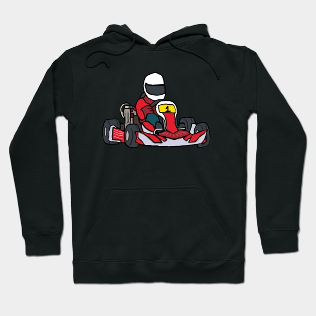 Karting Hoodie by Mark Ewbie